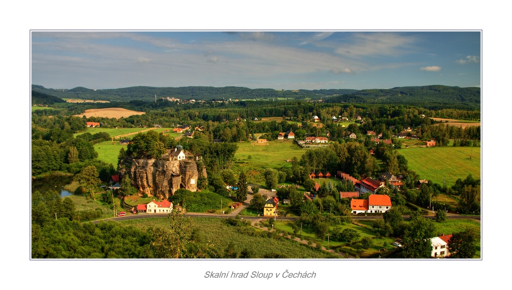 Skalní hrad Sloup v Čechách