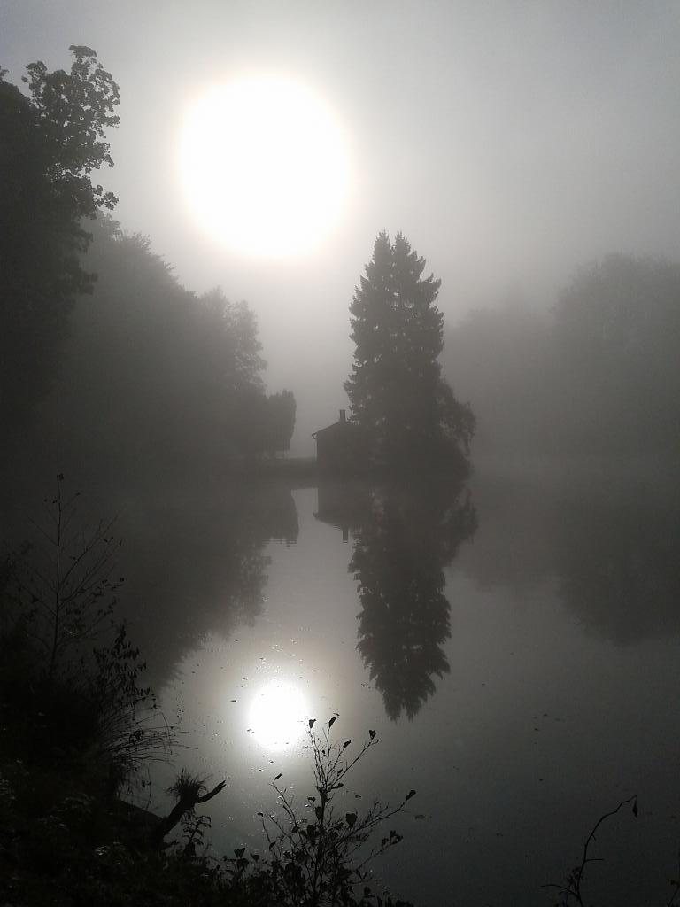 Svítání nad zámeckým rybníkem ll