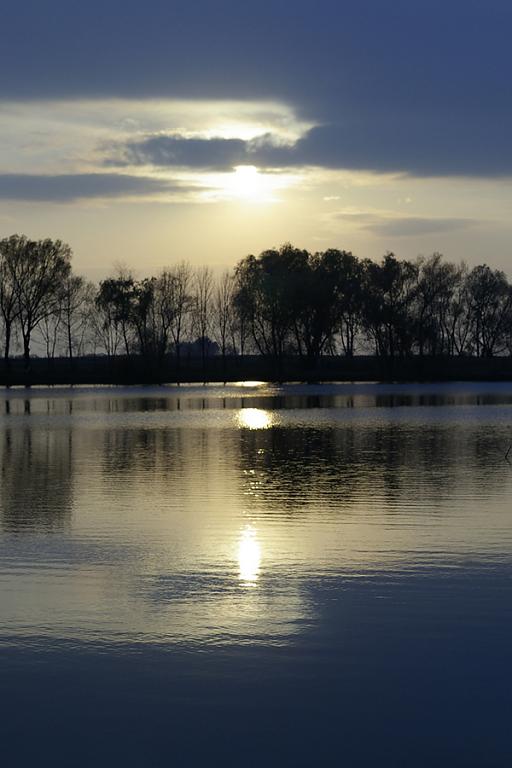 Slnko nad rybníkom