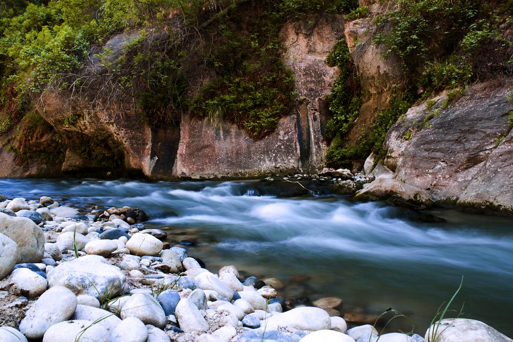 řeka v Zion Canyon, Utah, USA