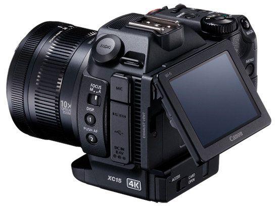 Canon XC15 displej