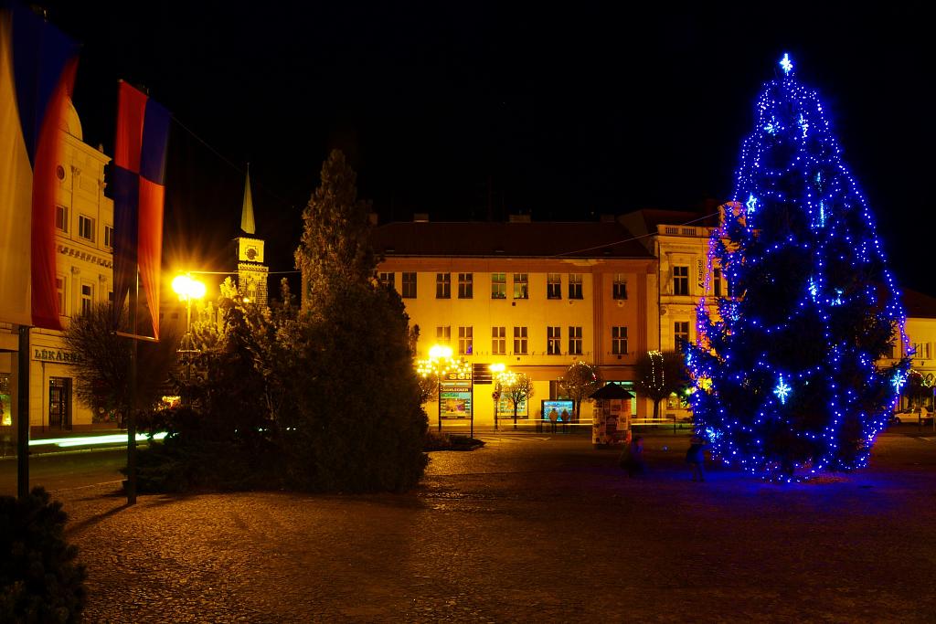Vánoční strom v Nymburce