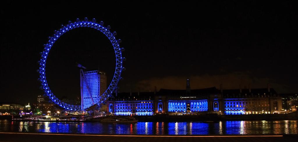 Noční Londýnské Oko