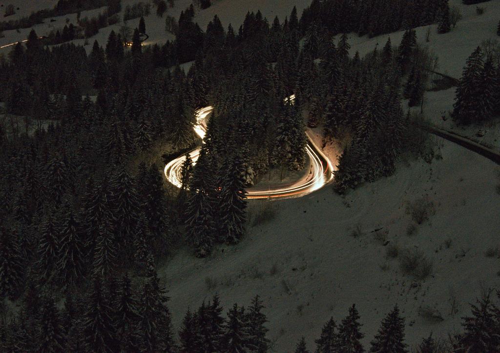 Noční výjev z Alp