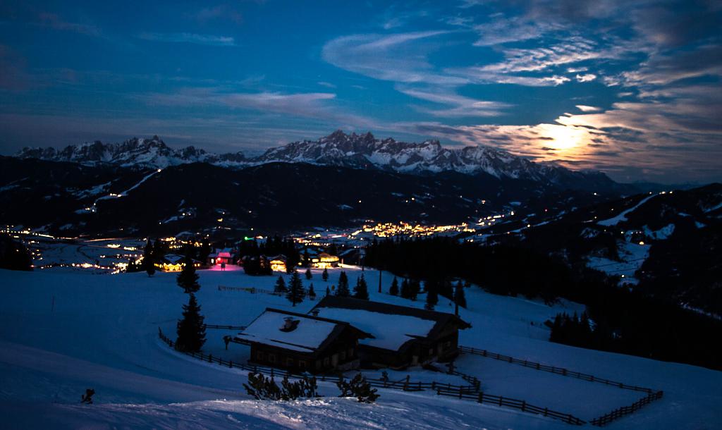 podvečer v Alpách...