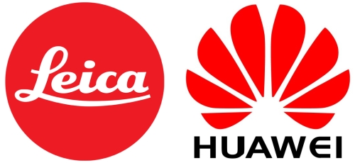Leica a Huawei logo