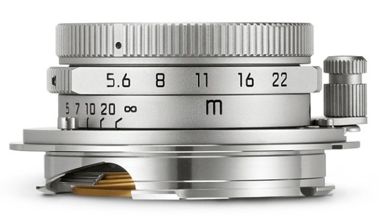 Leica Summaron-M 28mm f/5.6 boční pohled
