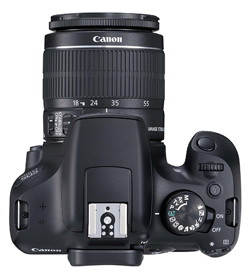 Canon EOS 1300D horní strana