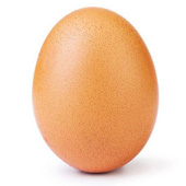 Nejvíce lajkovanou fotkou na Instagramu se stal snímek vajíčka