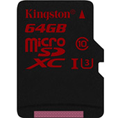 Paměťová karta Kingston microSDXC UHS-I U3 s rychlostí 90 MB/s