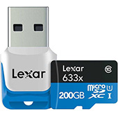 Paměťová karta Lexar microSDXC 633× s 200 GB