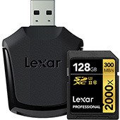 Paměťová karta Lexar SDXC 128GB Professional 2000x s 300 MB/s