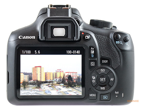 Canon EOS 1300D zadní strana