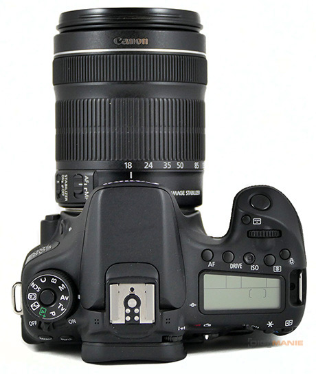 Canon EOS 70D horní strana