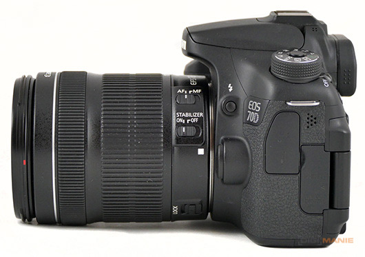 Canon EOS 70D levá strana