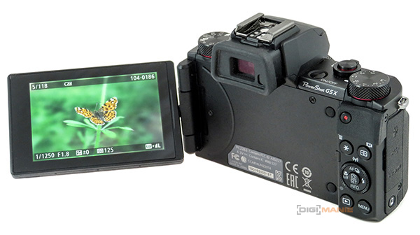 Canon PowerShot G5 X výklopný displej