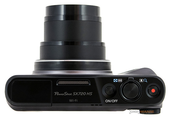Canon PowerShot SX720 HS horní strana