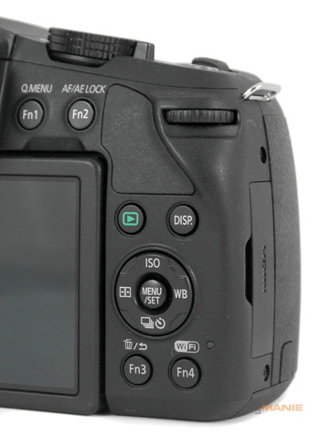 Panasonic Lumix G6 zadní ovládací prvky