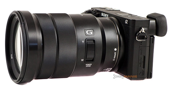 Sony E PZ 18-105mm F4 G OSS na fotoaparátu Sony A6300