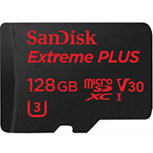 SanDisk microSDXC Extreme Plus 128GB s certifikací Works with GoPro