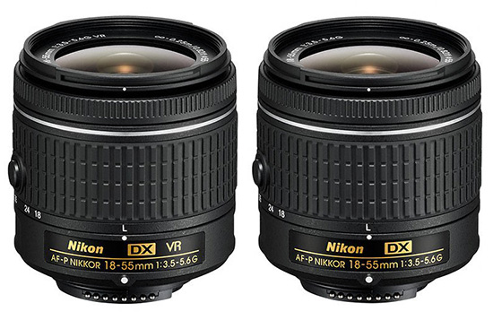 Nikon  AF-P DX NIKKOR 18-55mm F3.5-5.6G a stabilizovaná verze VR