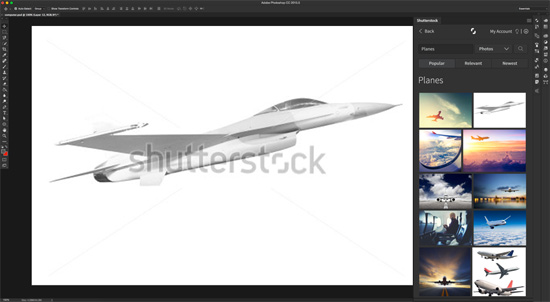 Plugin Shutterstocku pro Photoshop CC