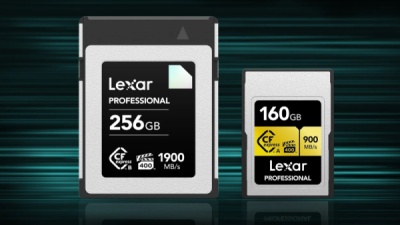 Také Lexar má CFexpress karty s certifikací VPG400 pro video