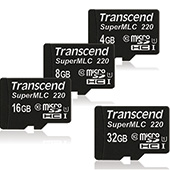 Transcend SuperMLC microSDHC paměťové karty s vysokou výdrží