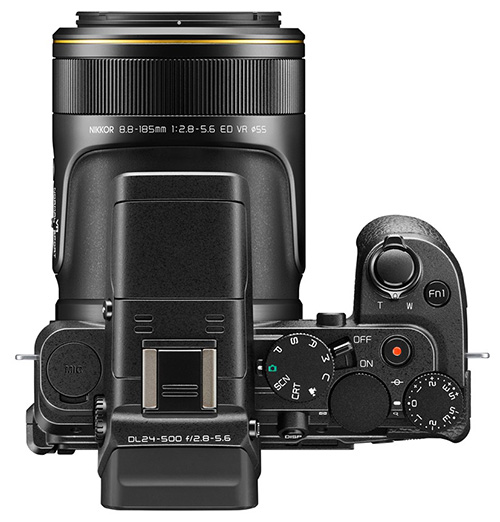 Nikon DL24-500 horní strana